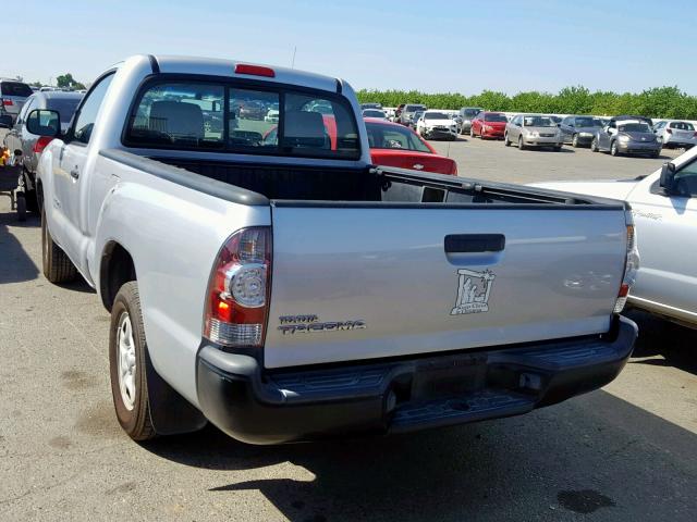 5TENX4CN0AZ720562 - 2010 TOYOTA TACOMA SILVER photo 3