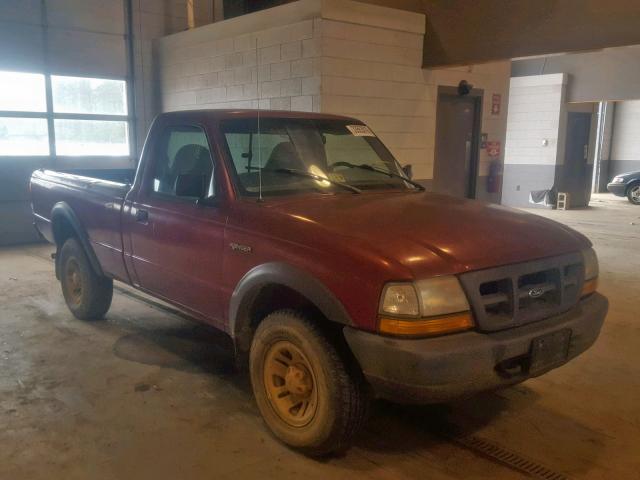 1FTYR11U4WTA10425 - 1998 FORD RANGER RED photo 1