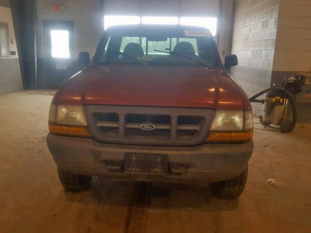 1FTYR11U4WTA10425 - 1998 FORD RANGER RED photo 9