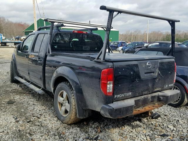 1N6AD09W67C422523 - 2007 NISSAN FRONTIER C BLACK photo 3