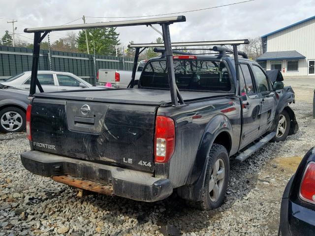 1N6AD09W67C422523 - 2007 NISSAN FRONTIER C BLACK photo 4