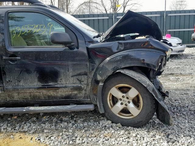 1N6AD09W67C422523 - 2007 NISSAN FRONTIER C BLACK photo 9