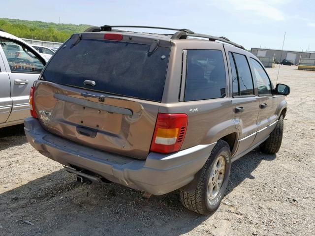 1J4GW48S51C535586 - 2001 JEEP GRAND CHER GRAY photo 4