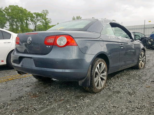 WVWDB71F18V051156 - 2008 VOLKSWAGEN EOS VR6 GRAY photo 4