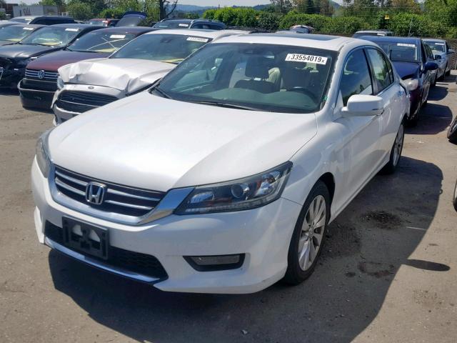 1HGCR2F8XFA138595 - 2015 HONDA ACCORD EXL WHITE photo 2