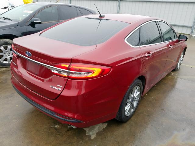 3FA6P0LU6HR165377 - 2017 FORD FUSION SE HYBRID  photo 4