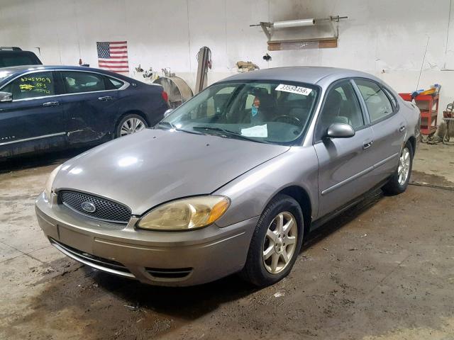 1FAFP56U06A130673 - 2006 FORD TAURUS SEL GRAY photo 2