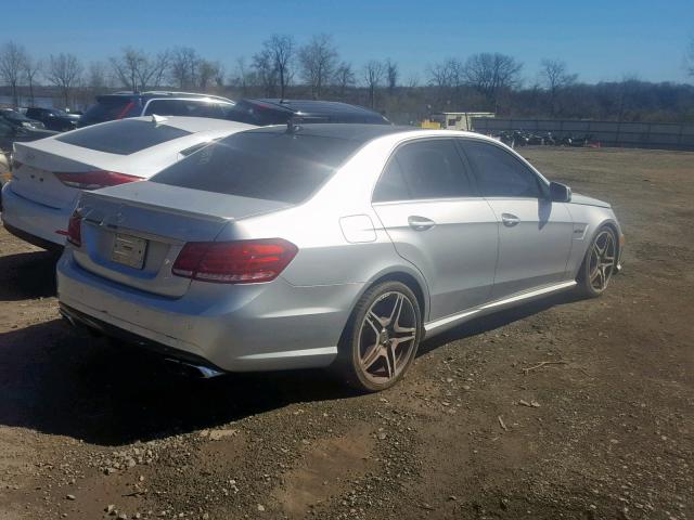 WDDHF7HB3BA271539 - 2011 MERCEDES-BENZ E 63 AMG SILVER photo 4