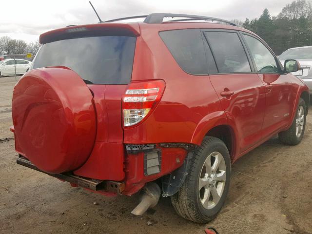 2T3ZF31V19W008750 - 2009 TOYOTA RAV4 LIMIT RED photo 4