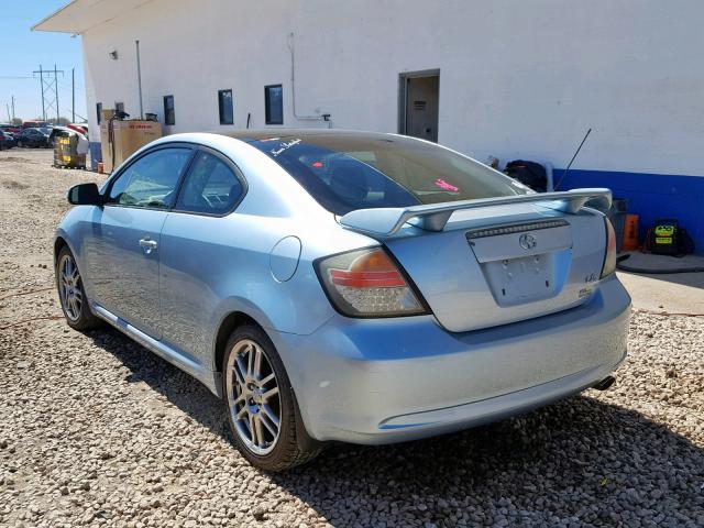 JTKDE167670178141 - 2007 TOYOTA SCION TC BLUE photo 3