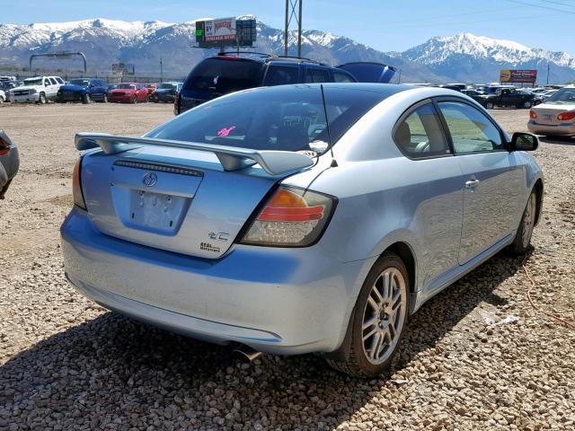JTKDE167670178141 - 2007 TOYOTA SCION TC BLUE photo 4