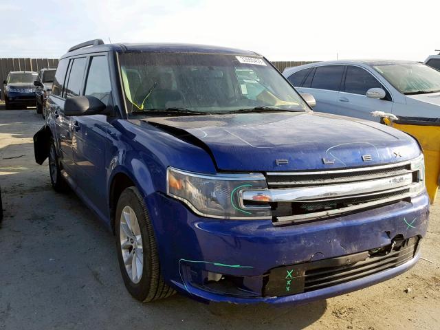 2FMGK5B86FBA07286 - 2015 FORD FLEX SE BLUE photo 1