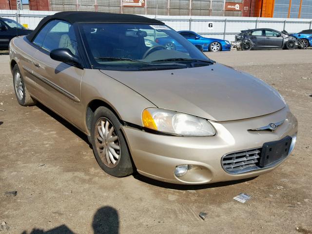 1C3EL55U51N651574 - 2001 CHRYSLER SEBRING LX TAN photo 1