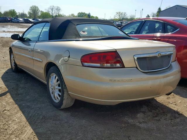 1C3EL55U51N651574 - 2001 CHRYSLER SEBRING LX TAN photo 3