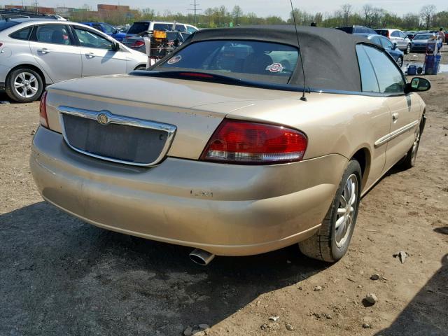 1C3EL55U51N651574 - 2001 CHRYSLER SEBRING LX TAN photo 4