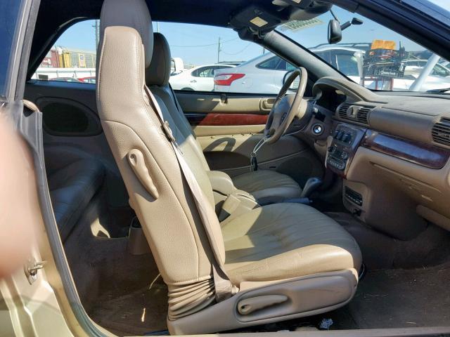 1C3EL55U51N651574 - 2001 CHRYSLER SEBRING LX TAN photo 5