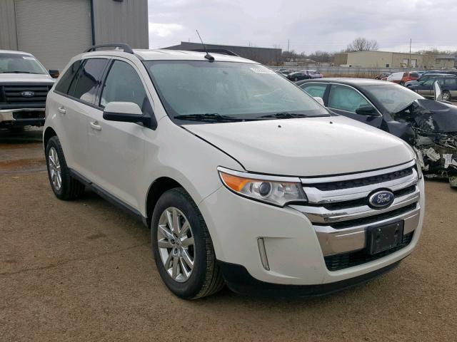 2FMDK4JC4DBB11503 - 2013 FORD EDGE SEL WHITE photo 1