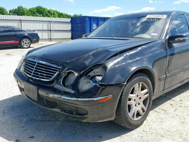 WDBUF65J63X102966 - 2003 MERCEDES-BENZ E 320 BLACK photo 9