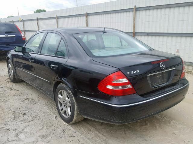 WDBUF65J34A406194 - 2004 MERCEDES-BENZ E 320 BLACK photo 3