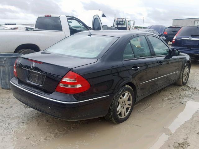 WDBUF65J34A406194 - 2004 MERCEDES-BENZ E 320 BLACK photo 4