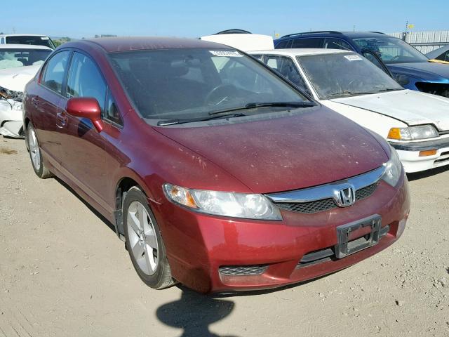 19XFA1F63AE002228 - 2010 HONDA CIVIC LX-S RED photo 1