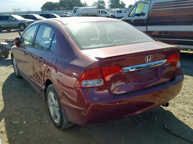 19XFA1F63AE002228 - 2010 HONDA CIVIC LX-S RED photo 3