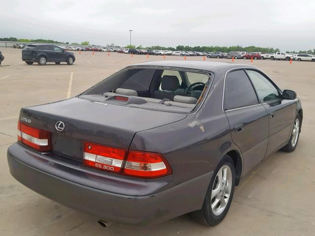 JT8BF28G515107245 - 2001 LEXUS ES 300 GRAY photo 4