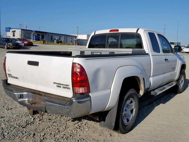 5TETU62N47Z326763 - 2007 TOYOTA TACOMA PRE WHITE photo 4