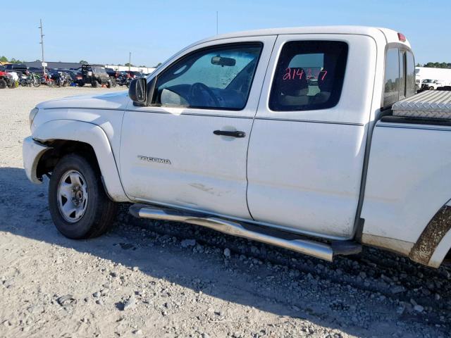 5TETU62N47Z326763 - 2007 TOYOTA TACOMA PRE WHITE photo 9