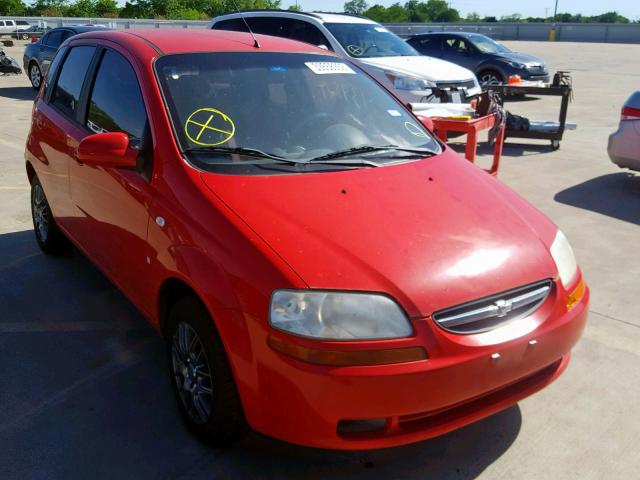 KL1TD66617B765997 - 2007 CHEVROLET AVEO BASE Қызыл фото 9