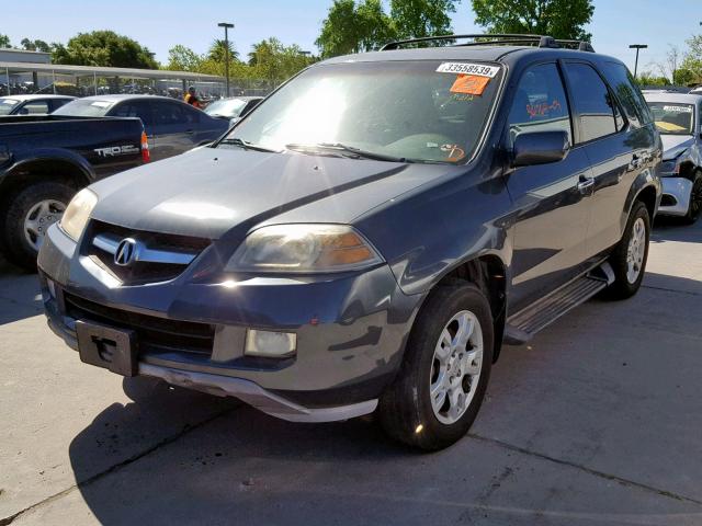 2HNYD18604H554981 - 2004 ACURA MDX TOURIN GRAY photo 2