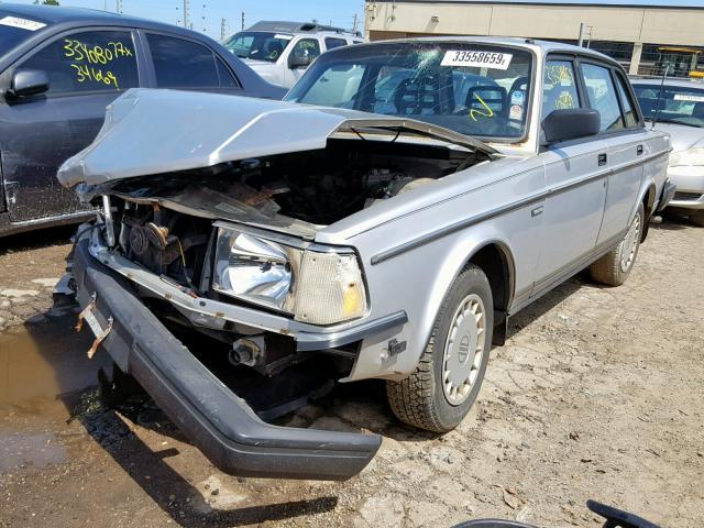 YV1AA8843M1447536 - 1991 VOLVO 240 SILVER photo 2