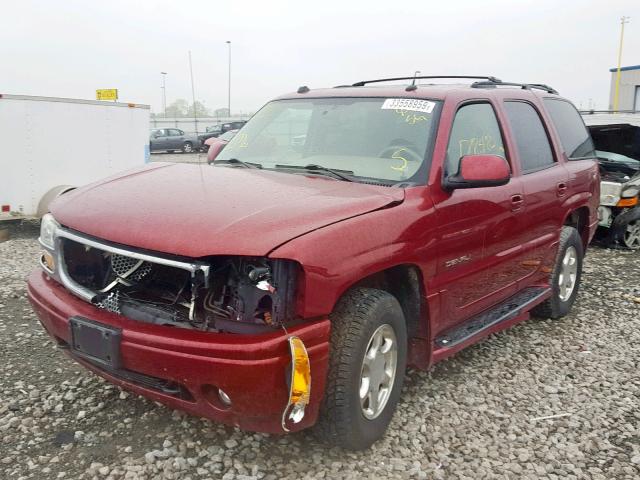 1GKEK63U05J115589 - 2005 GMC YUKON DENA MAROON photo 2