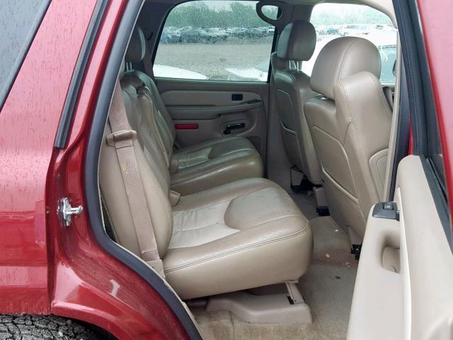 1GKEK63U05J115589 - 2005 GMC YUKON DENA MAROON photo 6