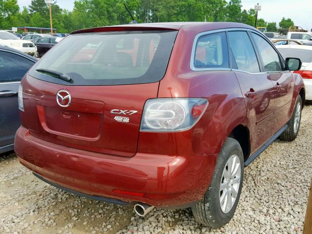 JM3ER2A53B0391530 - 2011 MAZDA CX-7 BURGUNDY photo 4