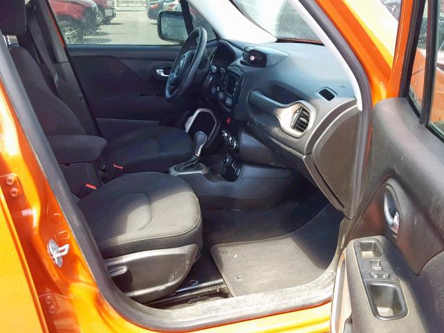 ZACCJBAB3HPG05609 - 2017 JEEP RENEGADE S ნარინჯისფერი ფოტო 5