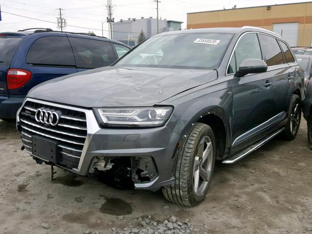 WA1MAAF7XJD018566 - 2018 AUDI Q7 PROGRES GRAY photo 2