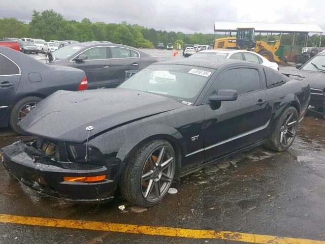 1ZVHT82H085127628 - 2008 FORD MUSTANG GT BLACK photo 2