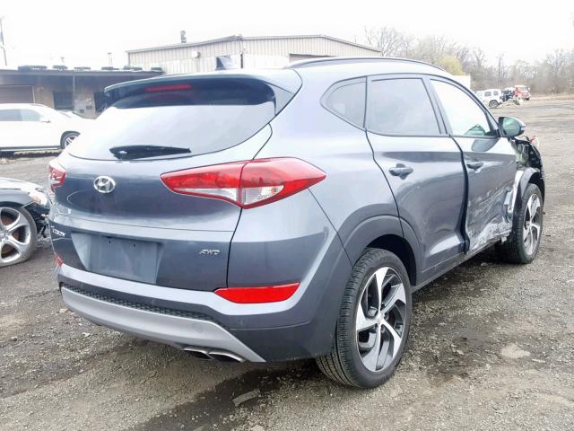 KM8J3CA23JU824710 - 2018 HYUNDAI TUCSON VAL GRAY photo 4