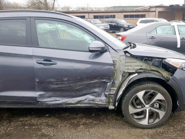 KM8J3CA23JU824710 - 2018 HYUNDAI TUCSON VAL GRAY photo 9