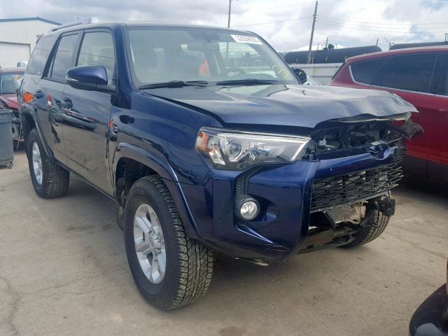 JTEBU5JR9J5572739 - 2018 TOYOTA 4RUNNER SR BLUE photo 1