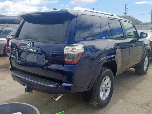 JTEBU5JR9J5572739 - 2018 TOYOTA 4RUNNER SR BLUE photo 4