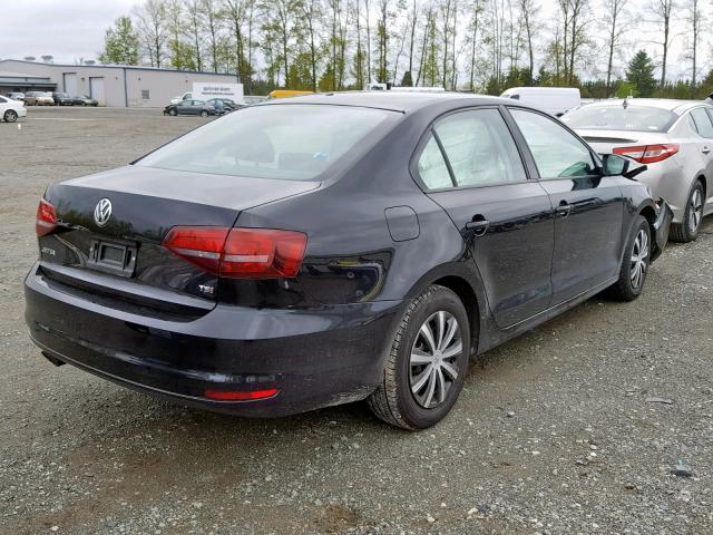 3VW267AJ5GM274015 - 2016 VOLKSWAGEN JETTA S BLACK photo 4