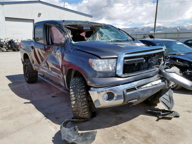 5TFDY5F15CX247923 - 2012 TOYOTA TUNDRA CRE GRAY photo 1