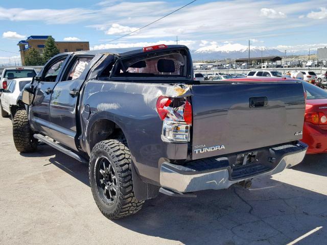 5TFDY5F15CX247923 - 2012 TOYOTA TUNDRA CRE GRAY photo 3