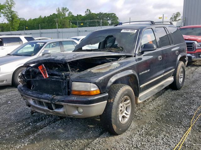 1B4HS28N91F565464 - 2001 DODGE DURANGO BLACK photo 2