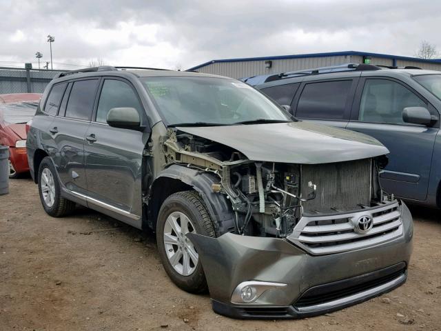 5TDBK3EH4BS066215 - 2011 TOYOTA HIGHLANDER GRAY photo 1