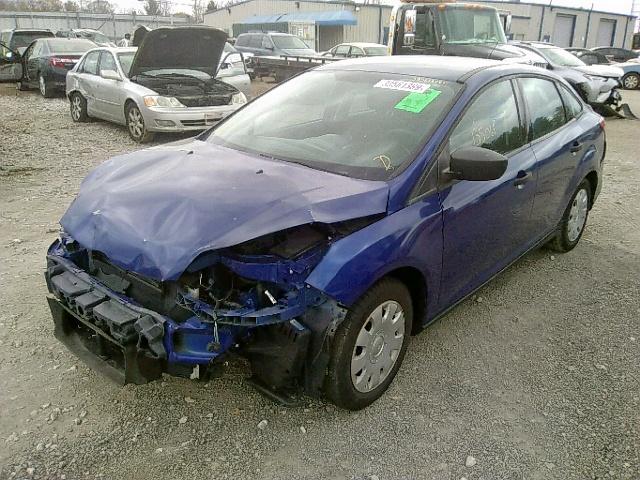 1FAHP3E21CL464868 - 2012 FORD FOCUS S BLUE photo 2