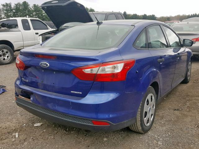 1FAHP3E21CL464868 - 2012 FORD FOCUS S BLUE photo 4