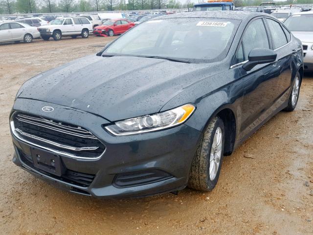 3FA6P0G79GR212274 - 2016 FORD FUSION S GRAY photo 2